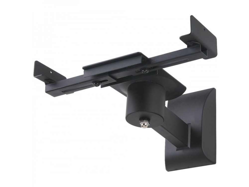 Techly Set of 2 Wall Speaker Mounts, Tilting & Swivel, for Speakers up to 25kg, Black