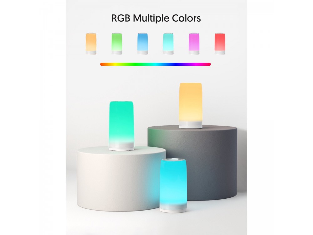 Teckin DL31 RGB Φωτάκι Νυχτός, Ημι-αδιάβροχο, Dimmable με Touch Control