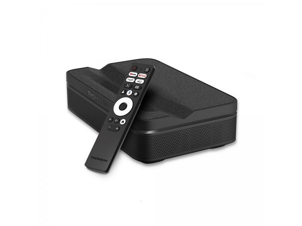 Thomson Sirius Google TV Projector 1080p Ultra Short Throw με WiFi, Google TV, 600 ANSI Lumens, Dolby Speaker & Built-in Battery