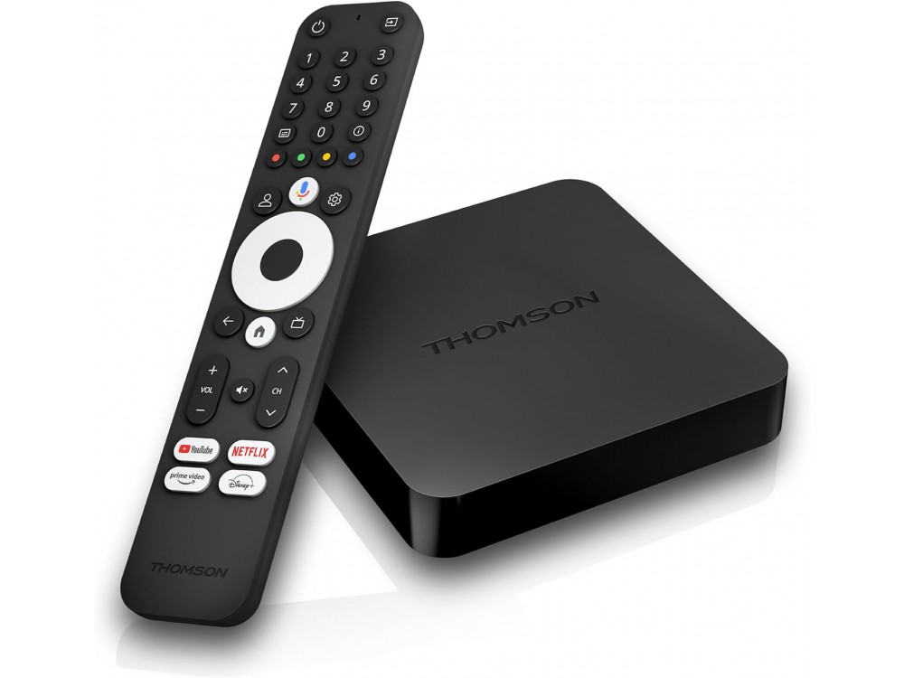 Thomson Google TV Streaming Box 240 TV Box, Android 12 4K Ultra HD Media Player, Google Assistant | Chromecast | Dolby Atmos