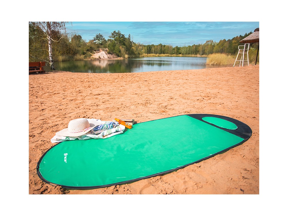 Tracer Pop Up Beach Mat Beach Fish 180x80cm, with Carrying Case, Mint
