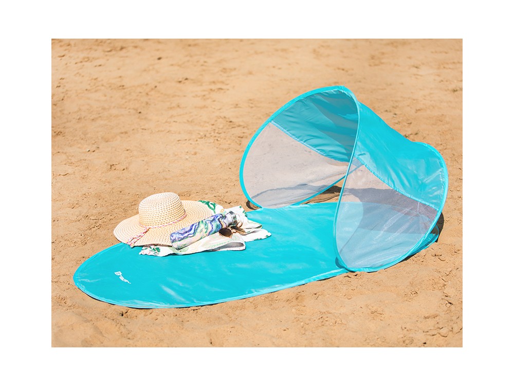 Tracer Pop Up Mat Shelter Ψάθα Παραλίας με Σκίαστρο 145x70cm, με Θήκη Μεταφοράς, Blue