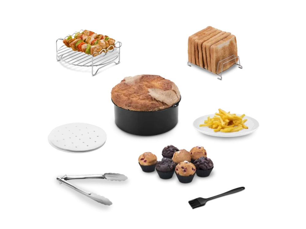Ufesa Advanced Baking Package, Set of 7pcs Cooking Accessories for Air Fryer