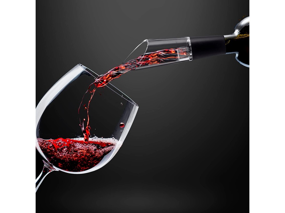 Ufesa EasyOpen Corkscrew Professional Wine Opener, Σετ Αξεσουάρ Κρασιού 4τμχ με Ηλεκτρικό Ανοιχτήρι