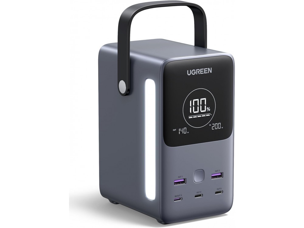 Ugreen 48000 300W PD USB-C Power Bank 48.000mAh με Smart Digital Display & Power Delivery, Grey