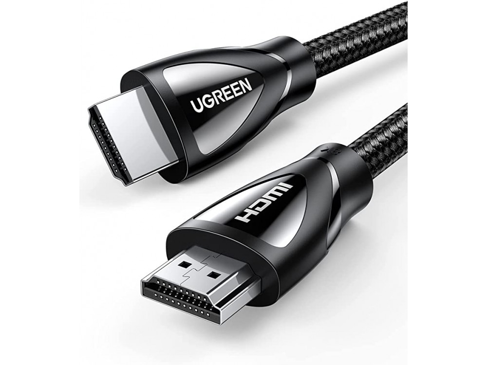 Ugreen HDMI v2.1 8Κ@60Hz, 1μ. Καλώδιο με Νάυλον Ύφανση, eARC, 48Gbps, HDR & HDCP 2.2 - 80401