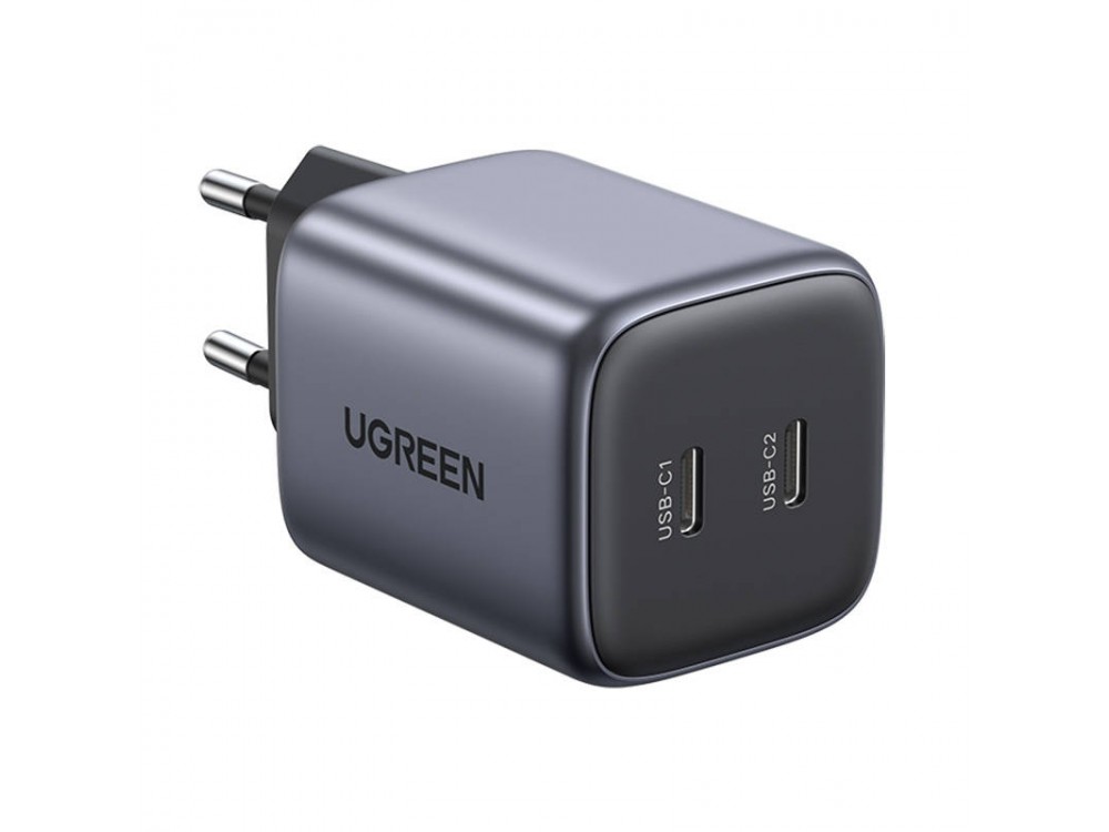 Ugreen Nexode 2-Port PD Fast Charger, Φορτιστής πρίζας 2-θυρών 45W GaN II με Power Delivery, PPS, Quick Charge 4.0 - 90573