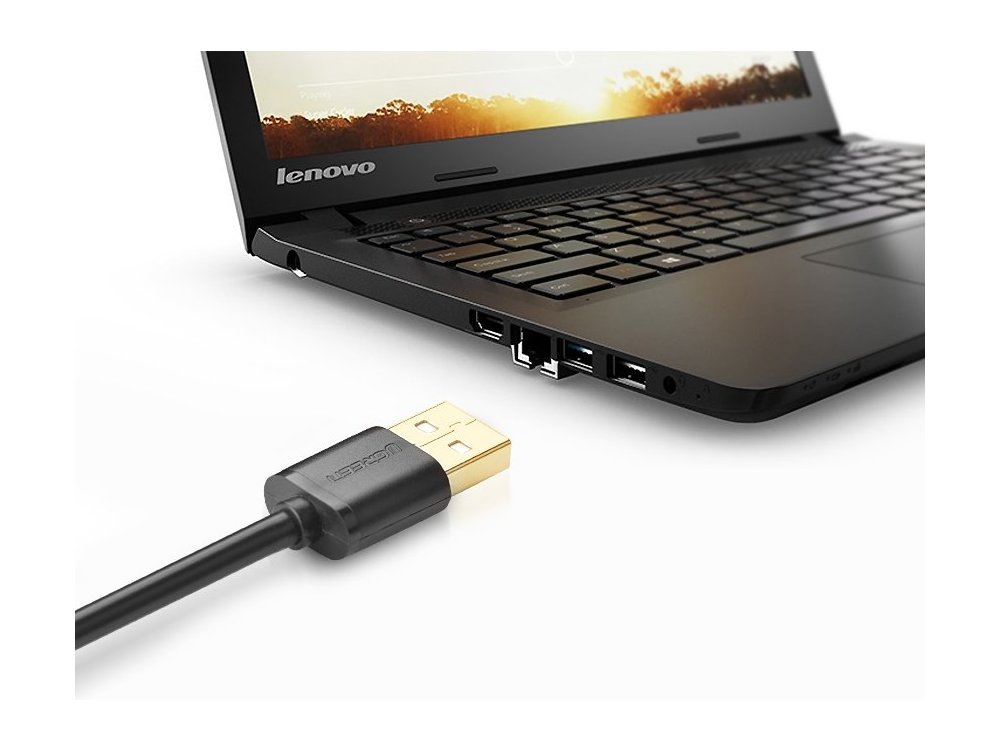 Ugreen USB-A Repeater Cable 1μ., Καλώδιο Επέκτασης, USB-A Extender Μαύρο - 10314