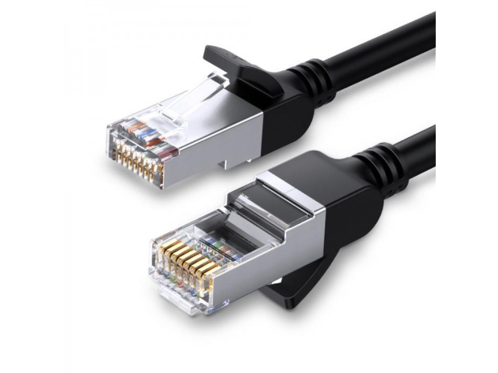 Ugreen U/UTP Cat.6 Καλώδιο Ethernet 15μ. Pure Copper, Μαύρο