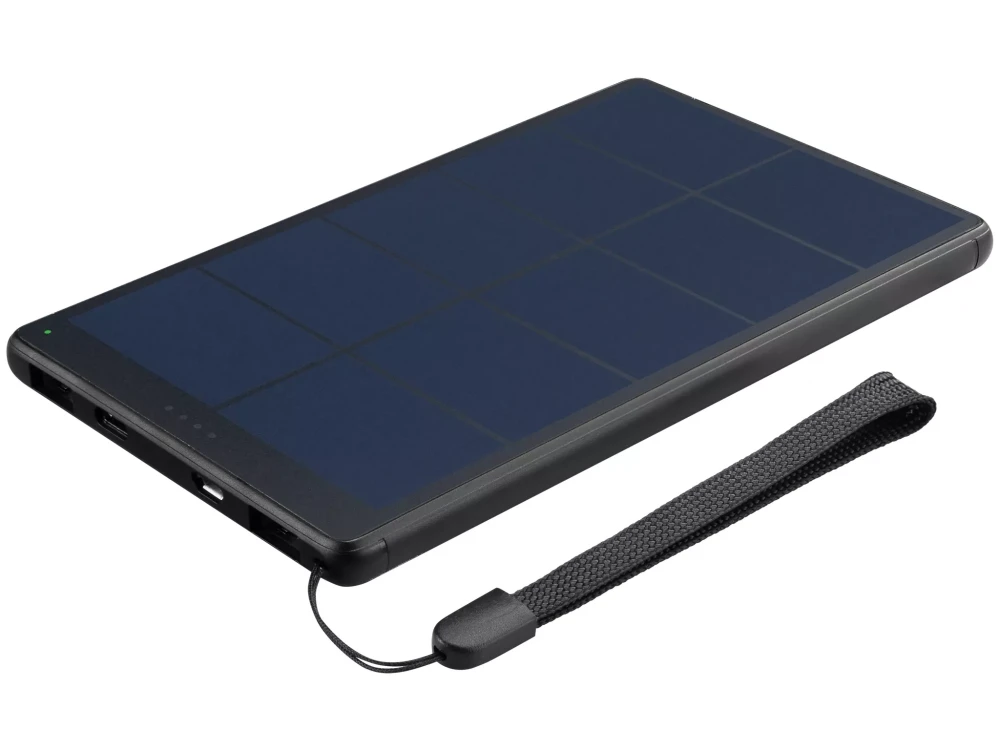 Sandberg Urban Solar Charger, Power Bank 10.000mAh with 2 USB-A & 1 USB-C PD 18W port, Black