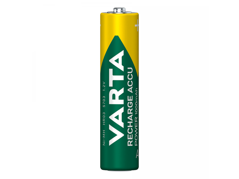 Varta AAA Rechargeable Batteries 1000mAh Ni-MH Ready To Use 4 Pcs