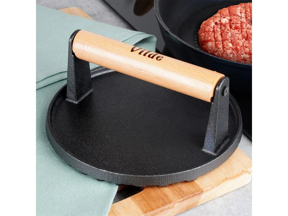 Vilde Cast Line, Burger Press Cast Iron, 17.5cm