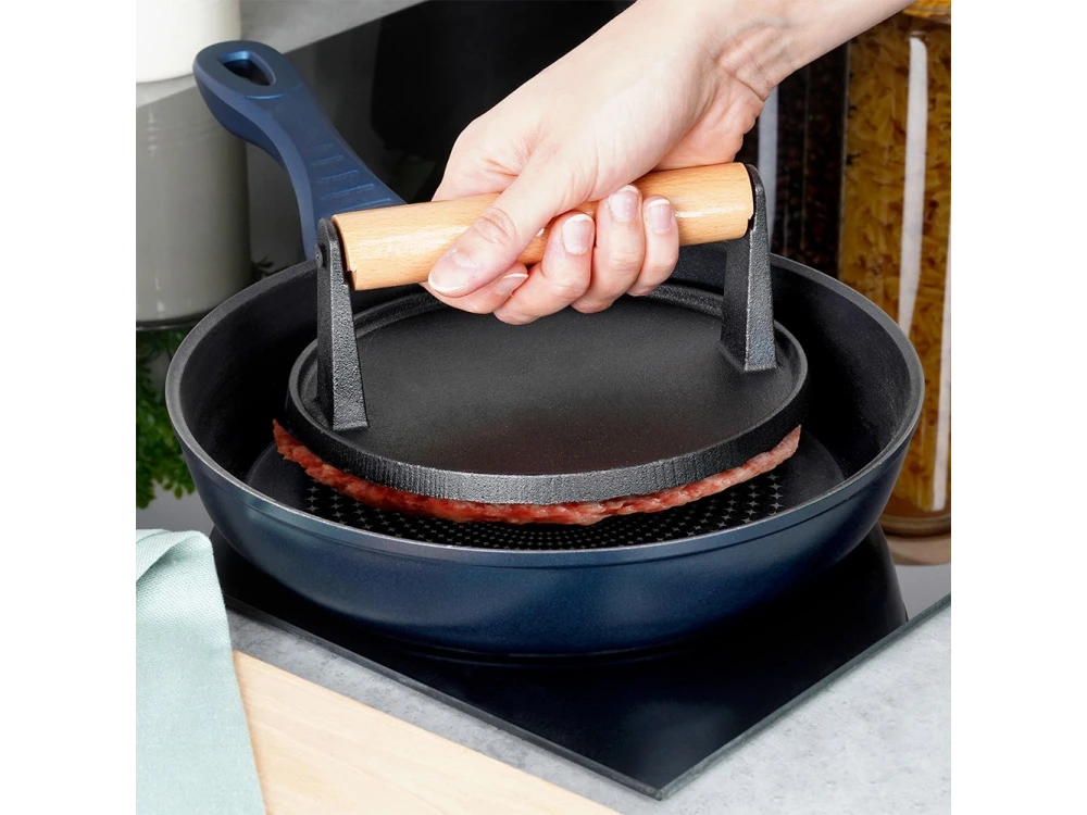 Vilde Cast Line, Burger Press Cast Iron, 17.5cm