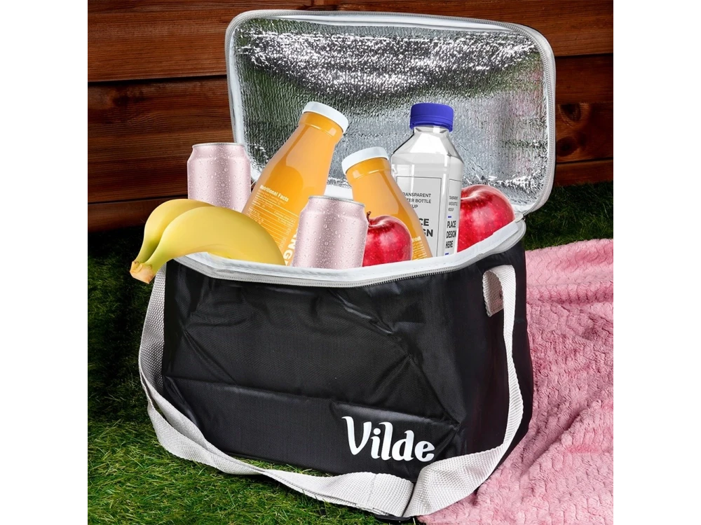 Vilde Cooler Bag Insulated Shoulder Bag 10L 31x17.5x20cm, Waterproof, Black