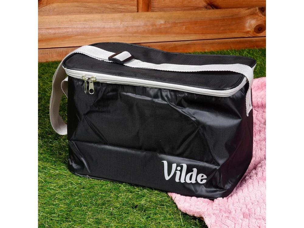 Vilde Cooler Bag Insulated Shoulder Bag 10L 31x17.5x20cm, Waterproof, Black