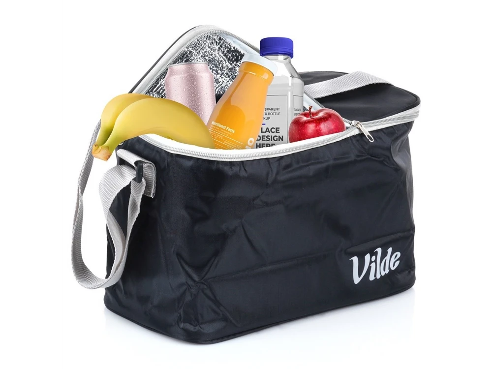 Vilde Cooler Bag Insulated Shoulder Bag 10L 31x17.5x20cm, Waterproof, Black