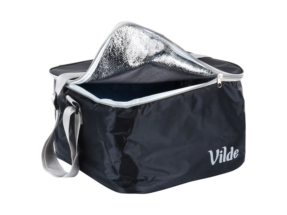 Vilde Cooler Bag Insulated Shoulder Bag 18L 31x32x20cm, Waterproof, Black