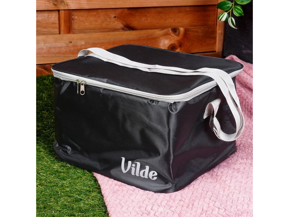 Vilde Cooler Bag Insulated Shoulder Bag 18L 31x32x20cm, Waterproof, Black