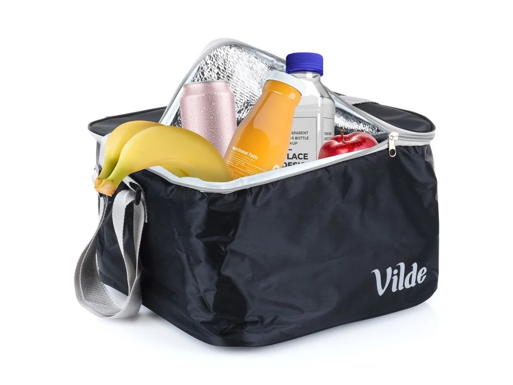 Vilde Cooler Bag Insulated Shoulder Bag 18L 31x32x20cm, Waterproof, Black