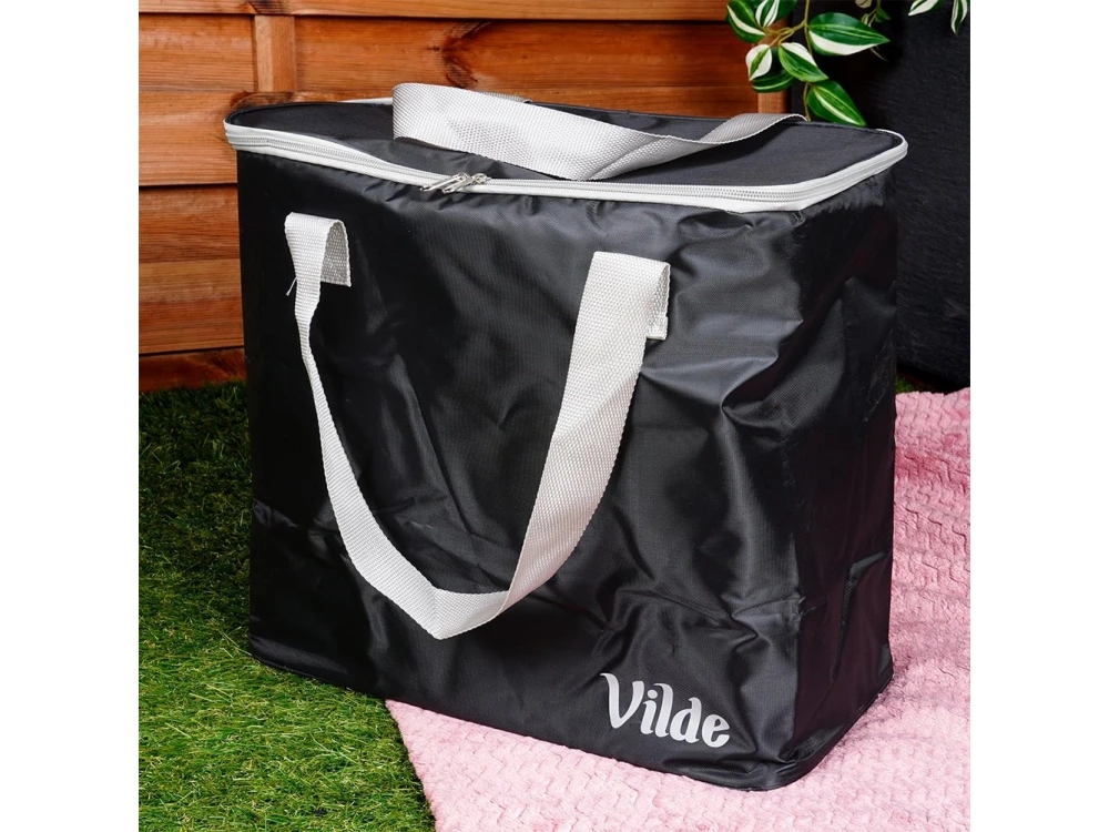 Vilde Cooler Bag Insulated Shoulder Bag 30L 38.5x21.5x36cm, Waterproof, Black