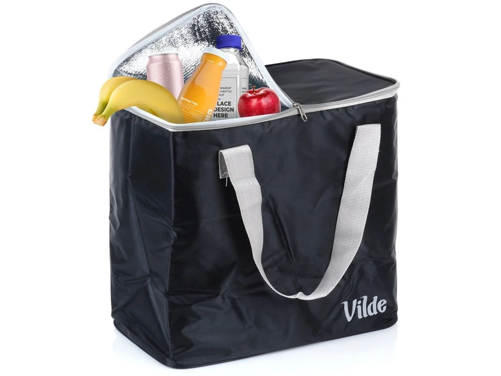 Vilde Cooler Bag Insulated Shoulder Bag 30L 38.5x21.5x36cm, Waterproof, Black