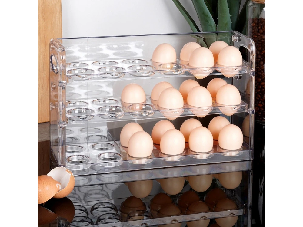 Vilde Egg Holder for 36 Eggs, Organizer Refrigerator Egg Organizer for 36 Eggs