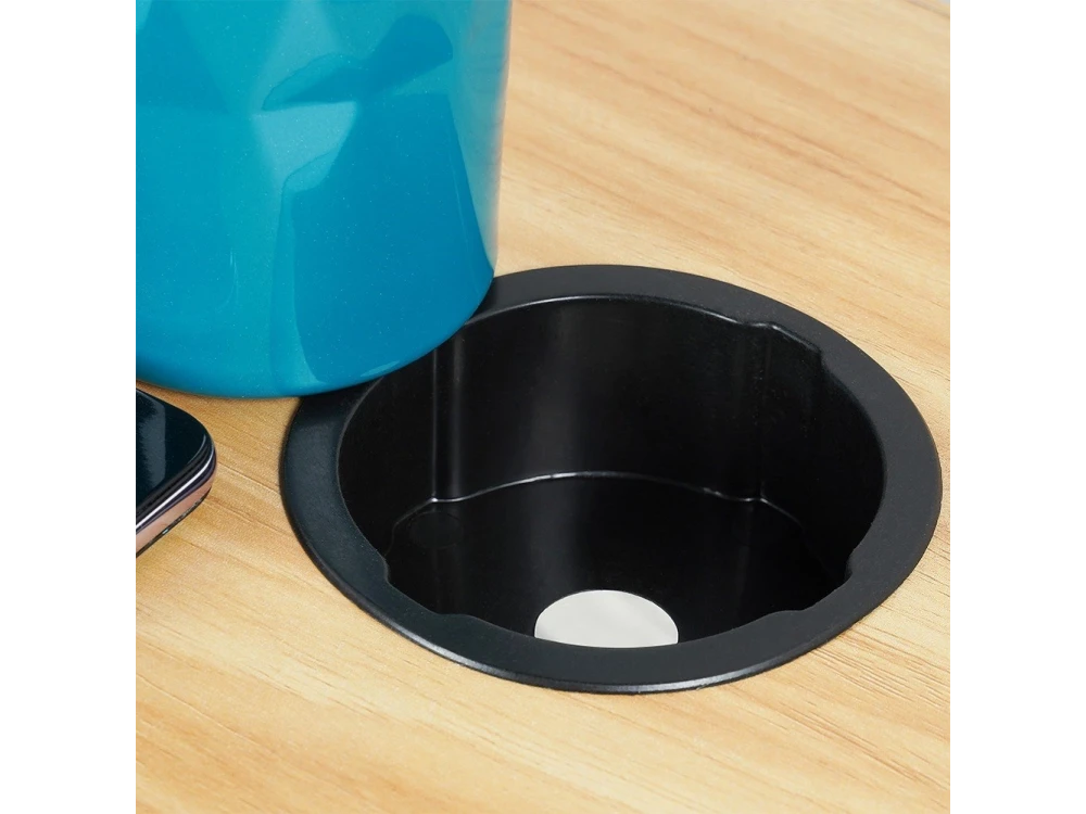 Vilde Laptop Desk, Laptop Table with Cup & Tablet Holder, Brown