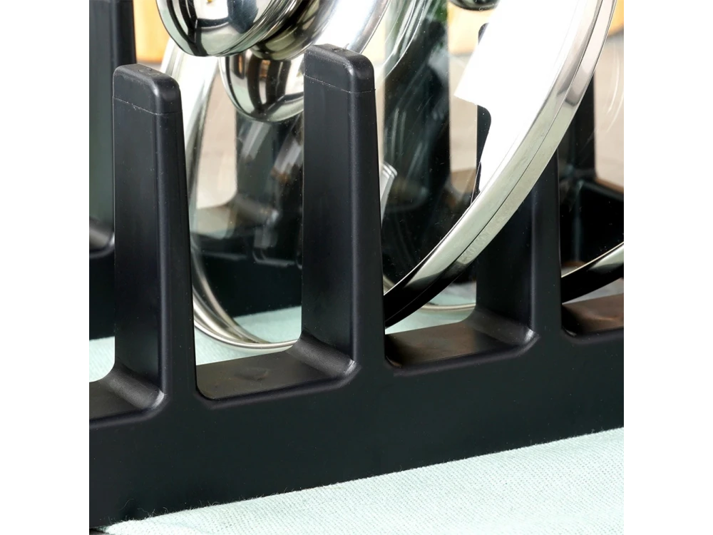 Vilde Lid Organiser, Sink Organiser for Lids etc. 28x15xcm, Black