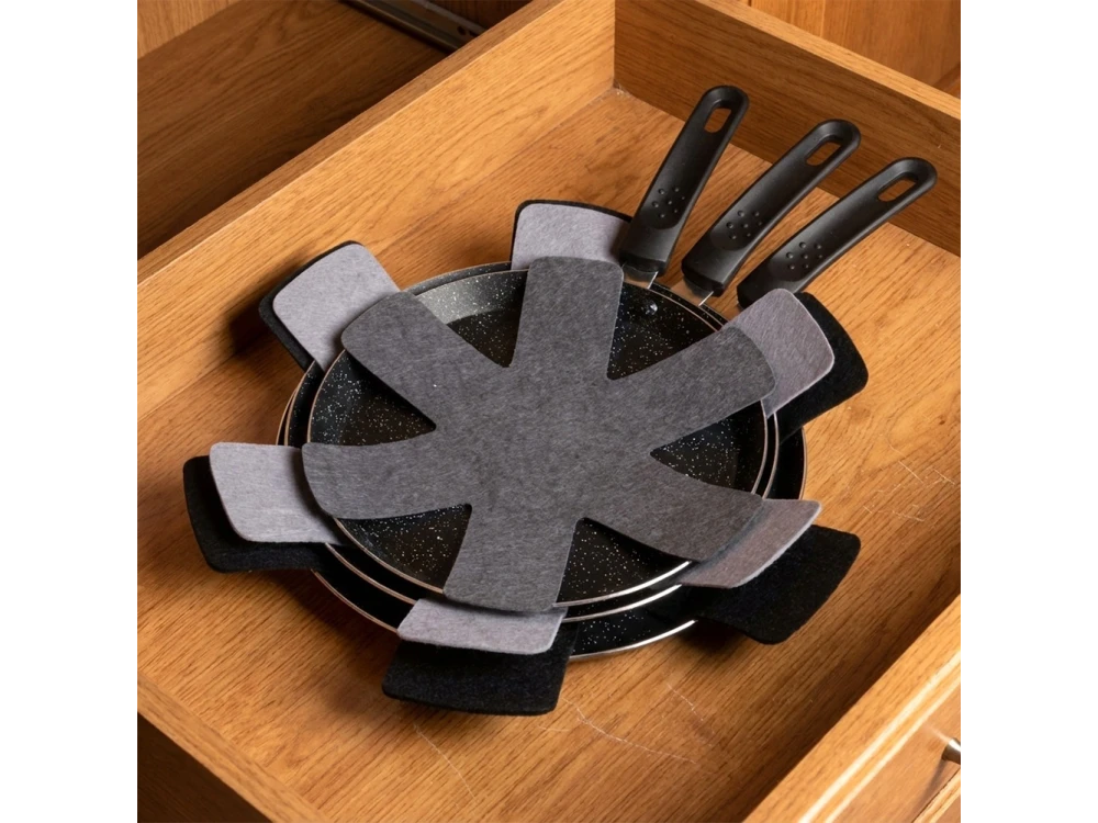Vilde Pan Protector Felt, Set of 6pcs Fabric Cookware Placemats