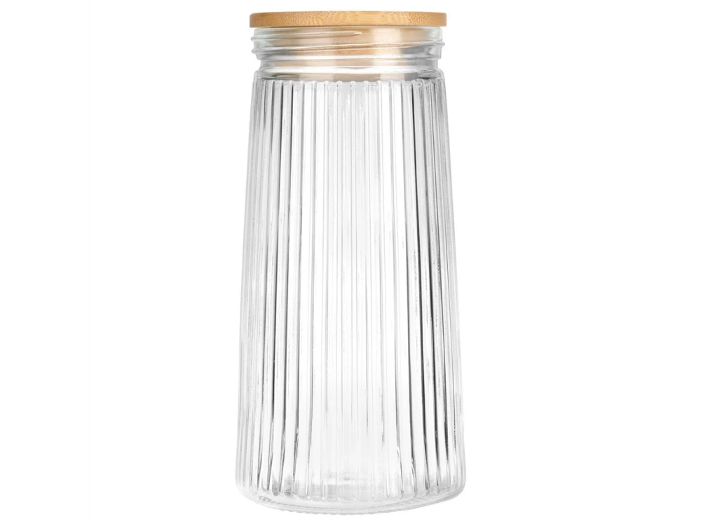 Vilde Premium 1400ml Borosilicate Glass Food Container with Bamboo Lid & Airtight Closure