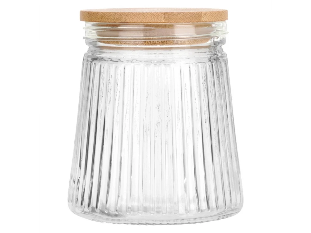 Vilde Premium 700ml Borosilicate Glass Food Container with Bamboo Lid & Airtight Closure