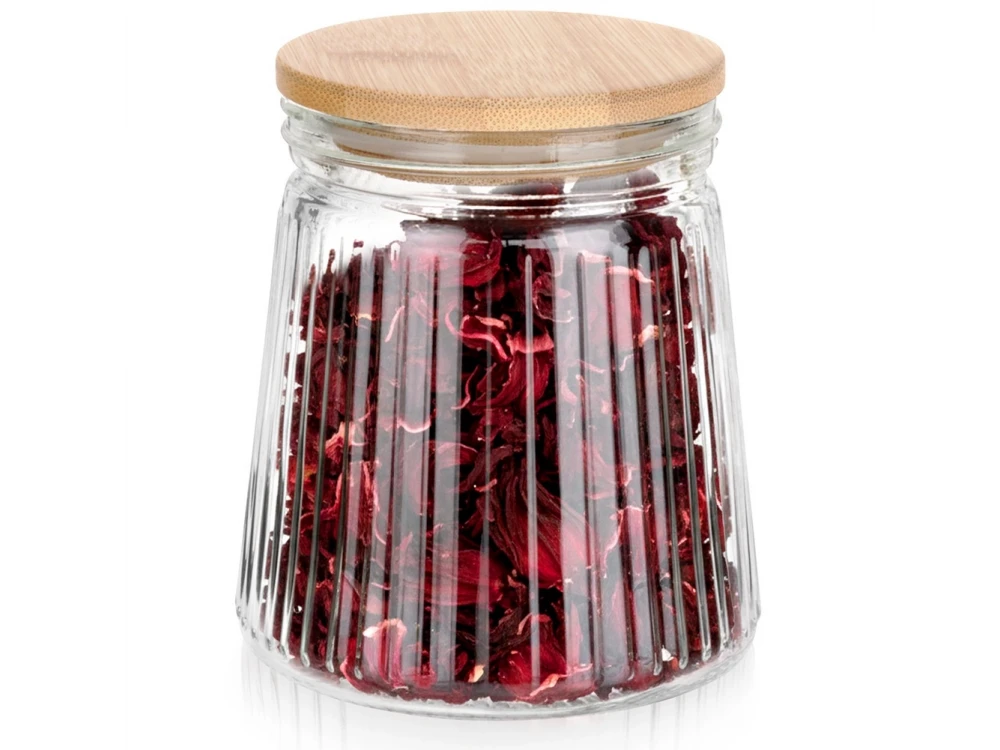Vilde Premium 700ml Borosilicate Glass Food Container with Bamboo Lid & Airtight Closure