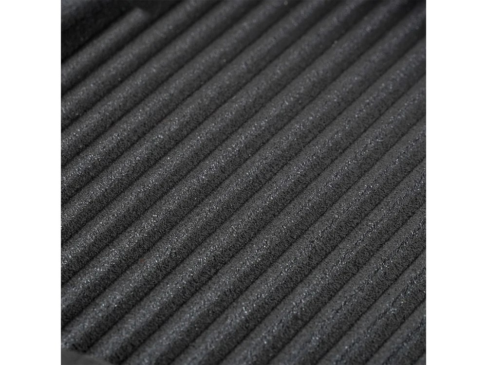 Vilde Premium Cast Iron Grill Pan 24cm, Cast Iron Grill Pan with Extra Silicone Protective Handle
