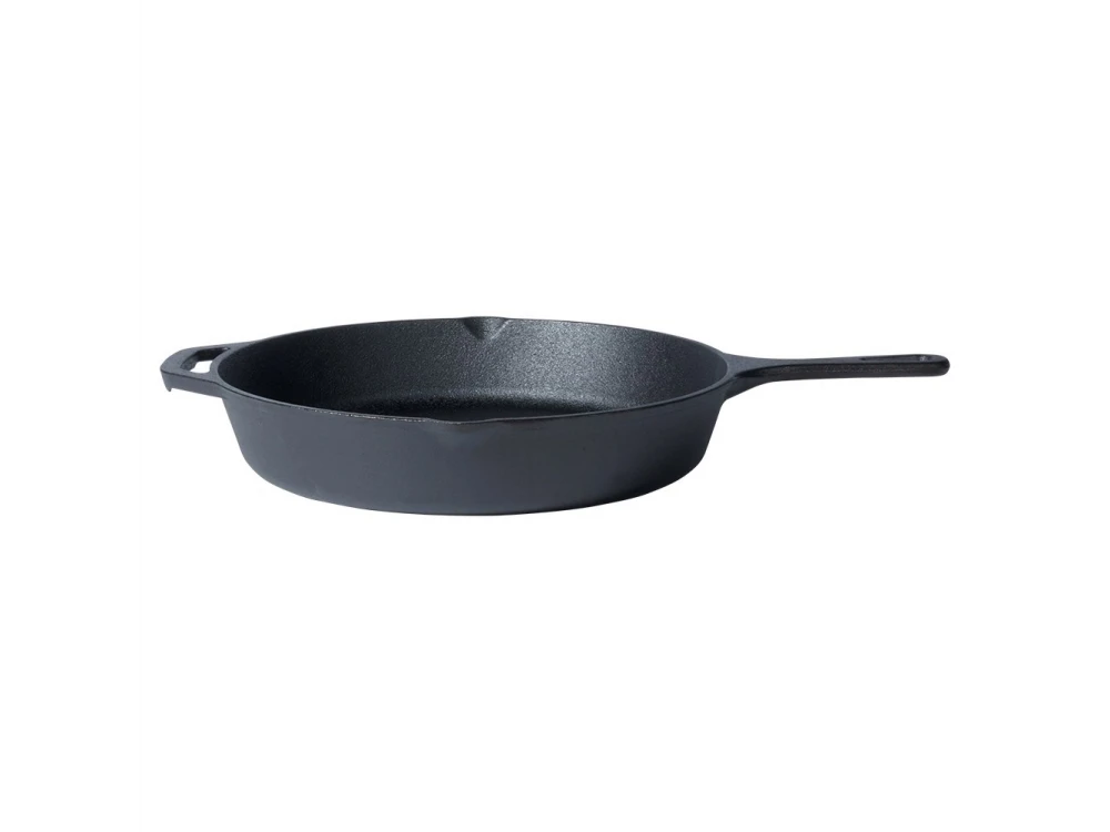 Vilde Premium Cast Iron Skillet 30 cm, Cast Iron Frying Pan with Extra Protective Silicone Handle