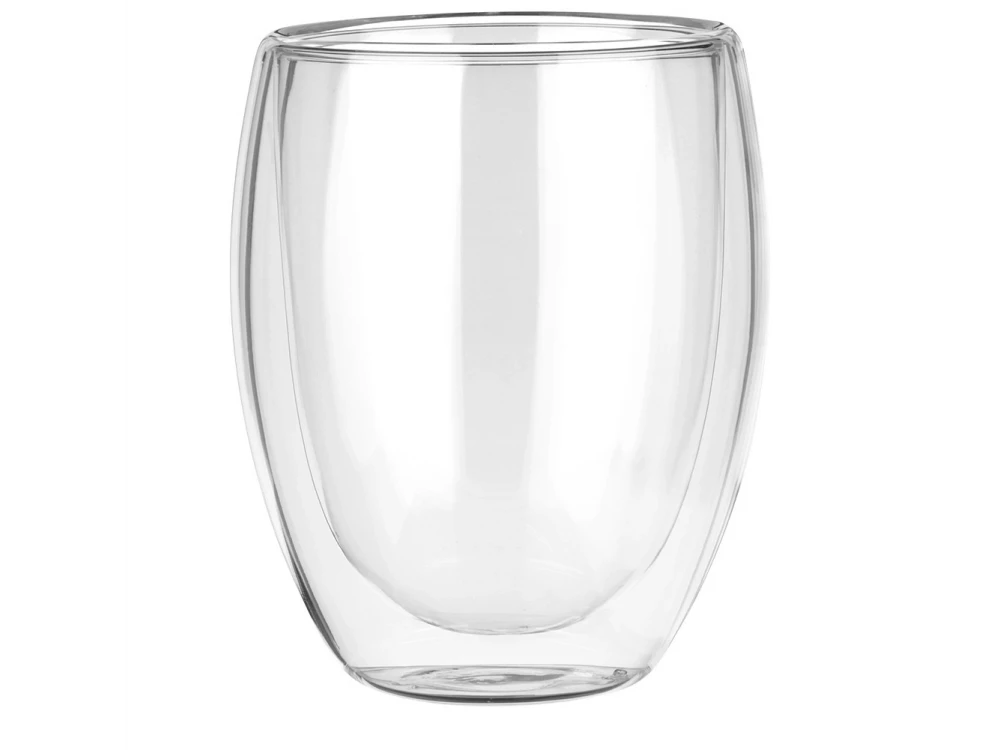 Vilde Premium Double Walled Glass, Cappuccino / Latte Macchiato Cups set of 2 370ml made of Double Borosilicate Glass