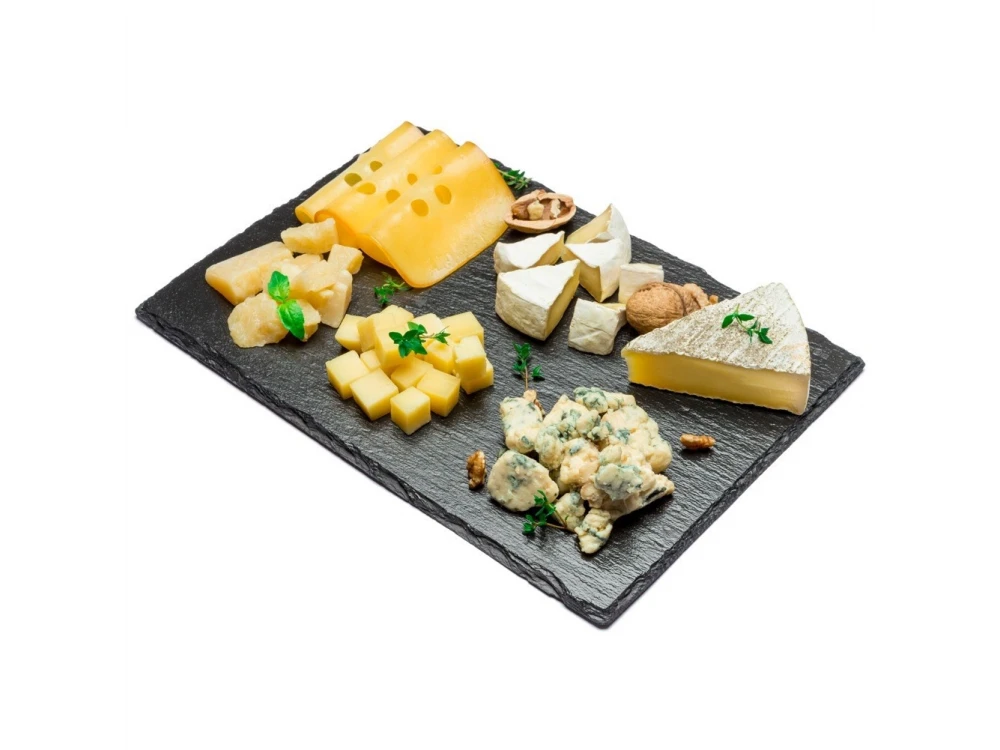Vilde Stone Slate Serving Tray, Natural Stone Serving Platter 30x20cm