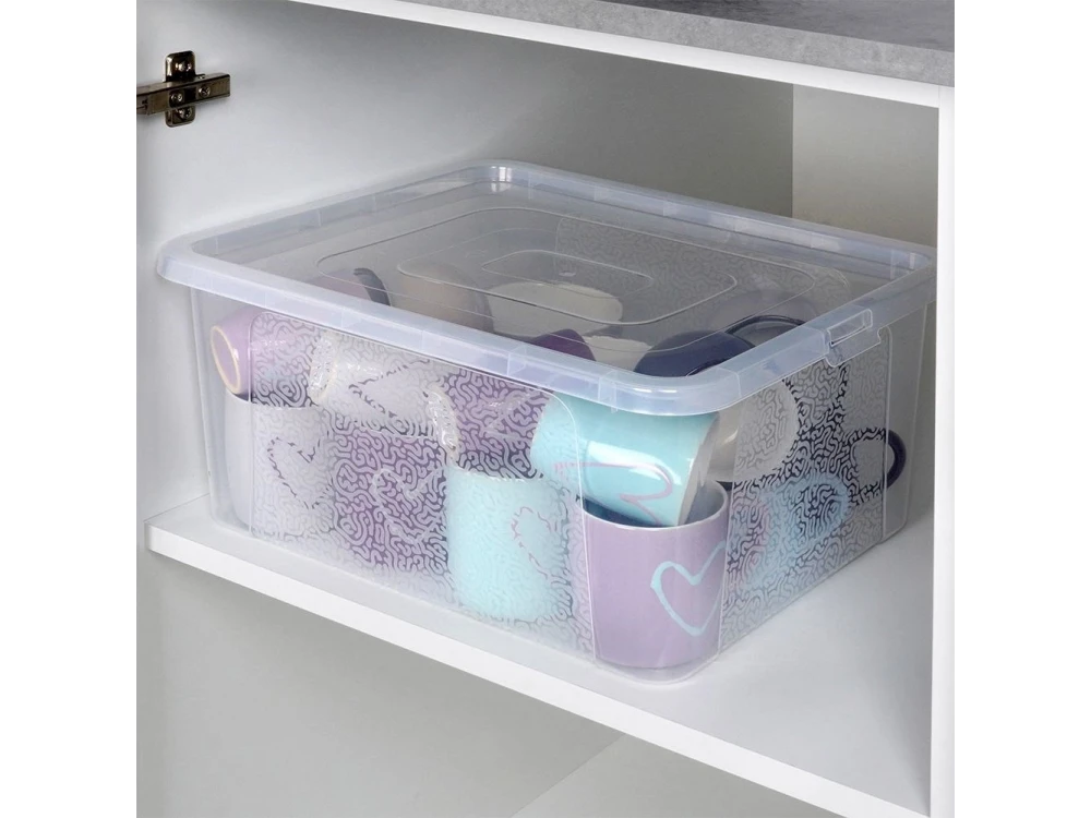 Vilde Storage Container 20L, Plastic Storage Box 40x33x20cm