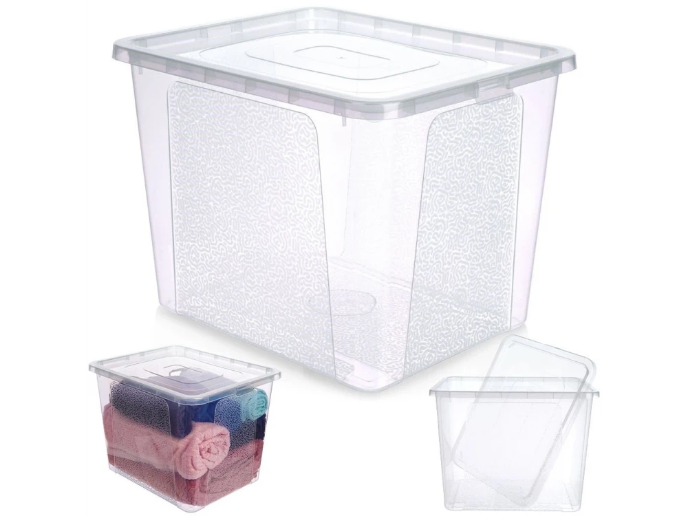 Vilde Storage Container 30L, Plastic Storage Box 40x33x30cm