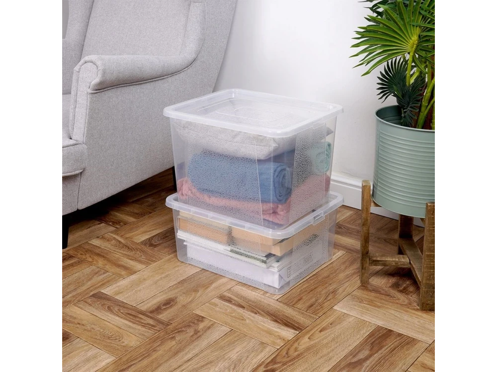 Vilde Storage Container 30L, Plastic Storage Box 40x33x30cm