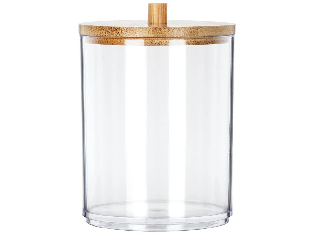 Vilde Cotton Bud and Cotton Case with Bamboo Lid