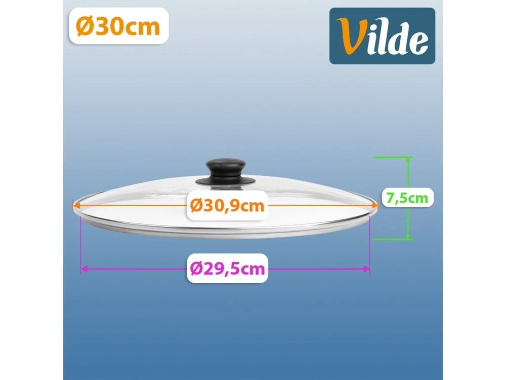 Vilde Glass Lid for Pan and Pot 30cm