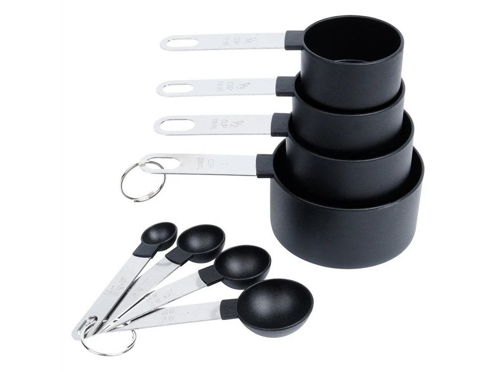 Vilde Set of 8 Kitchen Measuring Cups with Stainless Steel Handle