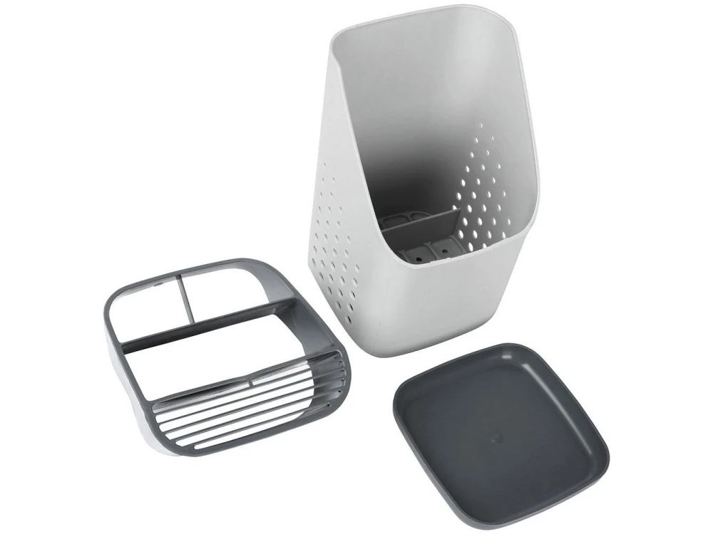 Vilde Cutlery Drainer, Gray/White
