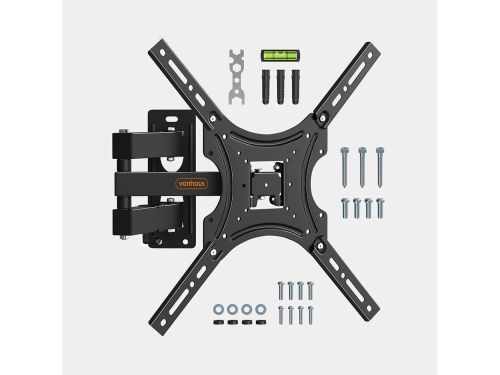 VonHaus TV Mount, Tilt & Swivel, Adjustable arm for TV 23”-55”, up to 35kg - 05/054