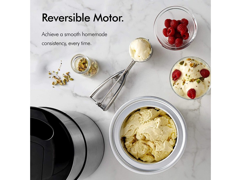 VonShef Ice Cream Maker Machine 2lt., for healthy gelato, fozen yogurt, sorbet ect