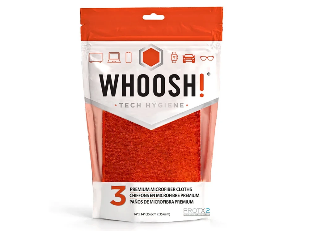 Whoosh! 3XL Premium Microfiber Cloth, Καθαριστικά Πανάκια με Μικροΐνες 35x35cm, Σετ των 3
