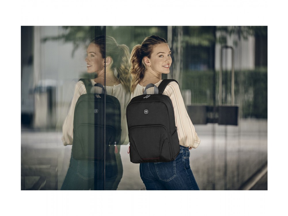 Wenger Motion Backpack / Τσάντα Laptop για Laptop έως 15.6" & Θήκη για Tablet, Chic Black