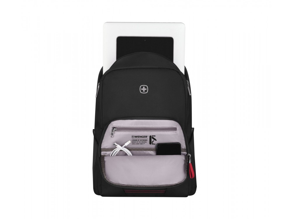Wenger Motion Backpack / Τσάντα Laptop για Laptop έως 15.6" & Θήκη για Tablet, Chic Black
