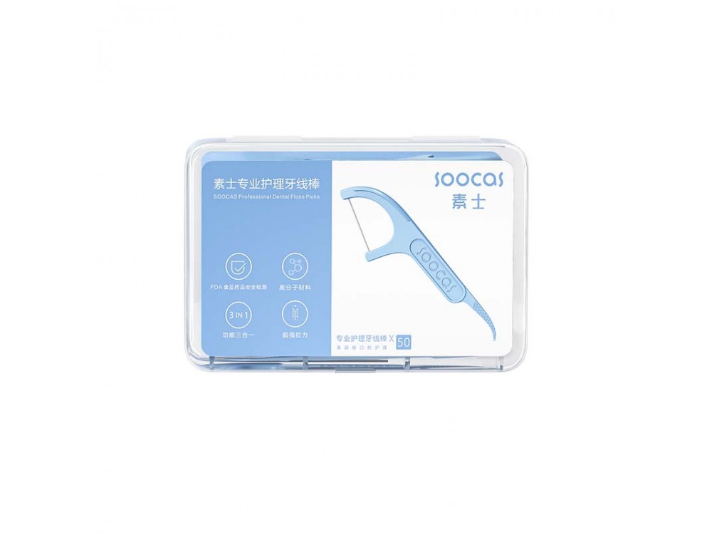 Xiaomi Soocas Dental Floss, Οδοντικό Νήμα, Σετ των 6 Συσκευασιών * 50τμχ