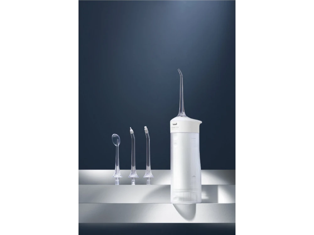 Xiaomi Soocas W1 Ηλεκτρικό Dental Flosser Νερού, Ασύρματο Επαναφορτιζόμενο, 4 Λειτουργιών, με 4 Ανταλλακτικές Κεφαλές